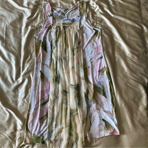 SIMPLY VERA Women's Dress Size PL Large Shift Knee Length Sleeveless Pleats, A06